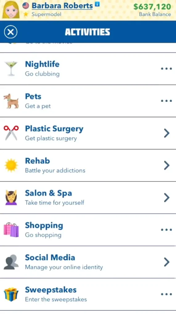 plastic surgery in bitlife