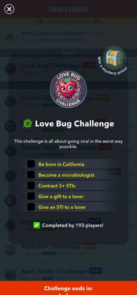 It’s Love Bug Challenge | Bitlife 2 love bug challenge