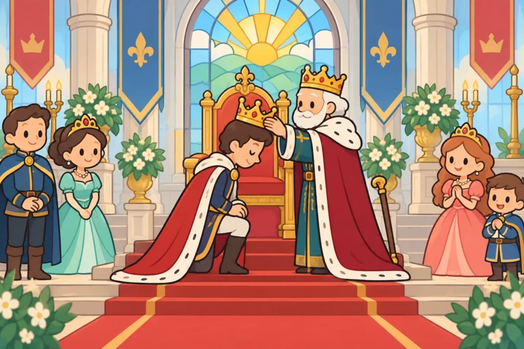 BitLife Royalty Countries: Full List and Royal Guide 6 BitLife prince inheriting the crown from a monarch