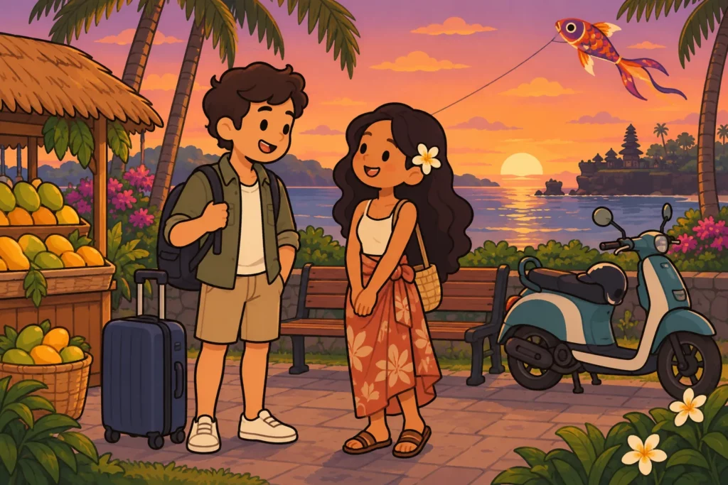 Eat Pray Love Challenge BitLife: Complete All 6 Tasks 4 BitLife character meeting a romantic partner in Indonesia