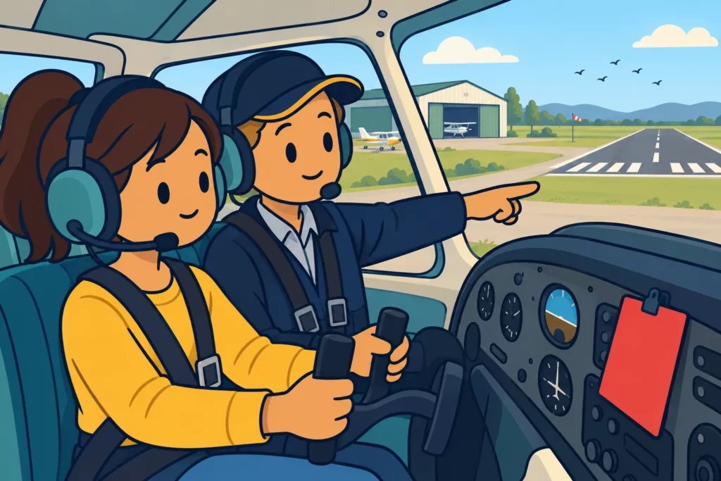 BitLife trainee taking flight school lessons