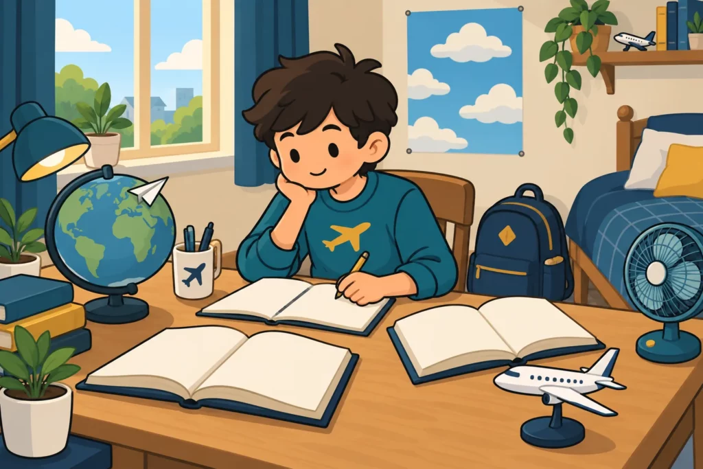 BitLife student preparing for a pilot career