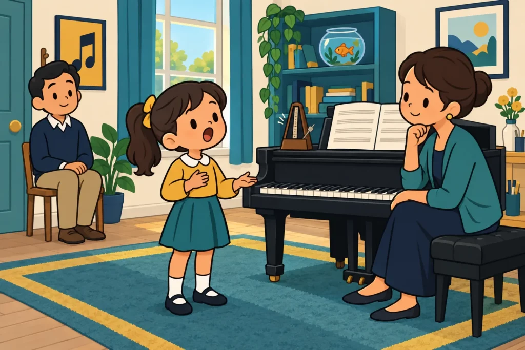 How to Become a Singer in BitLife: Rap and K-pop Routes 2 Young BitLife character taking voice lessons
