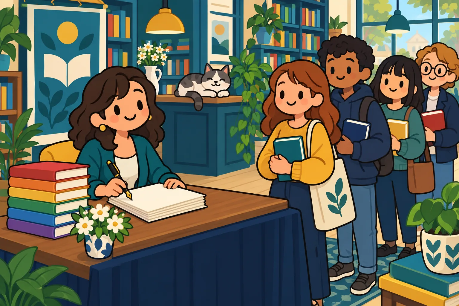How to Become a Famous Author in BitLife 1 Famous BitLife author signing books for readers