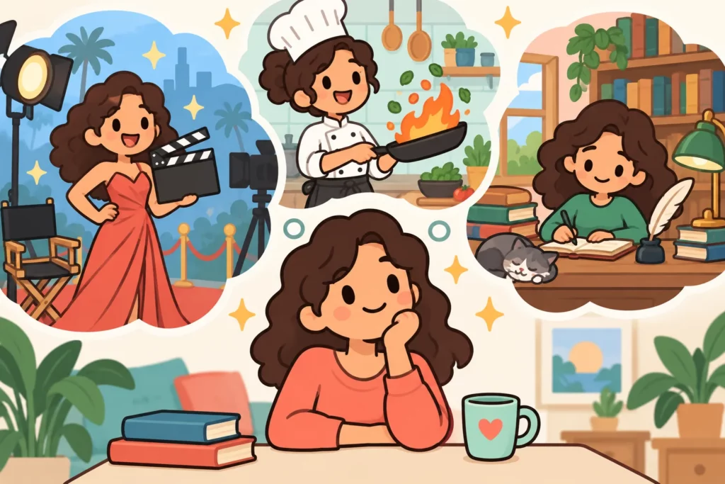 BitLife character choosing a career that supports fame