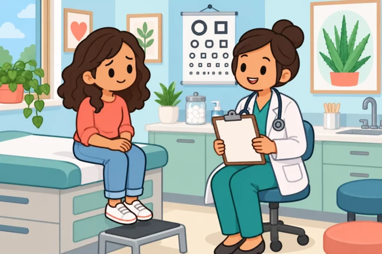 BitLife character seeking treatment for genital herpes
