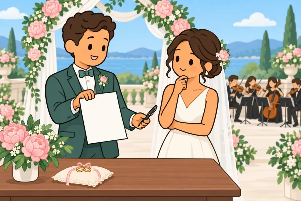 BitLife partners considering a prenup before their wedding